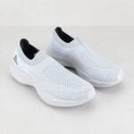 PEAK WALKING SHOES - WHITE GRAY