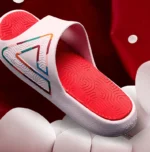 PEAK TAICHI LIGHTWIGHT SLIPPERS - WHITE / RED – Image 2