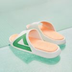 PEAK TAICHI LIGHTWIGHT SLIPPERS - OFF WHITE / LIGHT GREEN – Image 3
