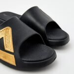 PEAK TAICHI LIGHTWIGHT SLIPPERS - BLACK / GOLD – Image 3