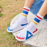 PEAK TAICHI LIGHTWIGHT SLIPPERS - RED / BLUE – Image 3