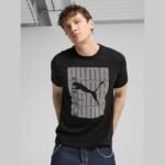 TEE-SHIRT GRAPHICS PUMA WORDING - BLACK