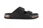DOUBLE-BUCKLE SLIPPER - TOTAL BLACK – Image 2