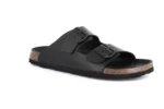 DOUBLE-BUCKLE SLIPPER - TOTAL BLACK