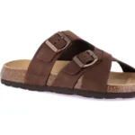 DOUBLE-BUCKLE SLIPPER - MOGANO