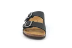 DOUBLE-BUCKLE SLIPPER - BLACK – Image 3