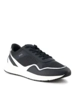 BOSS Black, Sneaker Titanium, Material-Mix, navy