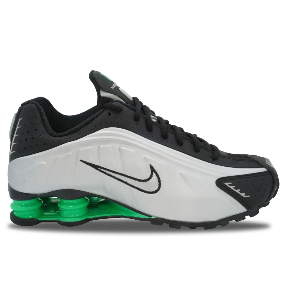 nike-shox-r4-metallic-silver-green NIKE SHOX R4 – Image 1