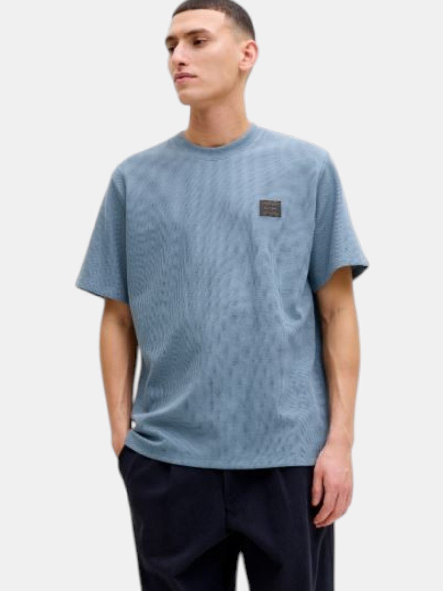 12294714-Blue-Mirage (1) TEE SHIRT Jack & jones JJDAYTONA TEE SS CREW NECK SN Hommes – Image 1