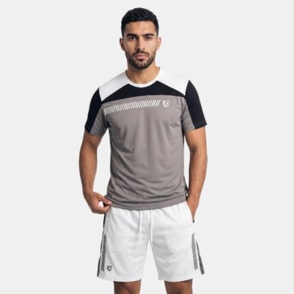 TEE SHIRT FOOT KORNER DROP - GRIS/BLANC/NOIR Hommes