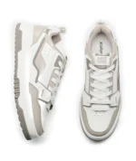X-TEP Lifestyle Shoes Canvas White/Lt. Grey Brown – Image 5