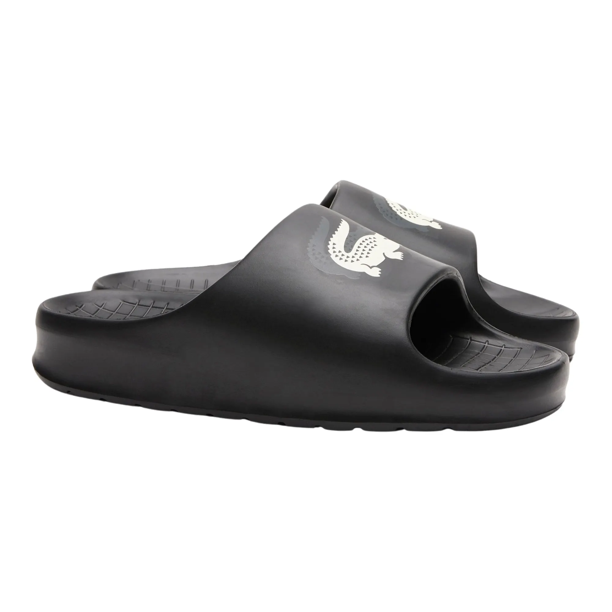 Lacoste-Serve-2-0-EVO-Badslippers-Heren-2403211153 SERVE SLIDE D LOGO BLK – Image 1