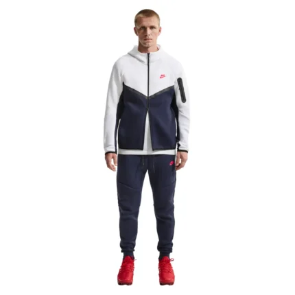 ENSEMBLE NIKE Tech Hoodie "Obsidian Speed Red"