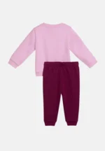 Ensemble PUMA ESSENTIALS MINICATS pink and fuchsia newborn tracksuit – Image 3