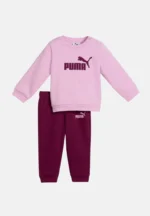 Ensemble PUMA ESSENTIALS MINICATS pink and fuchsia newborn tracksuit – Image 2