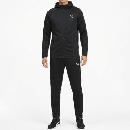 ENSEMBLE PUMA Veste Evostripe Warm Fz Hoodie, Noir, Hommes