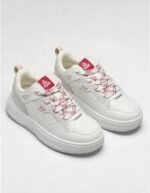 CHASSURE PEAK CULTURE SHOES CANAVAS WHITE/RED – Image 3